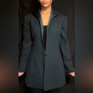 Bold women’s business jacket.